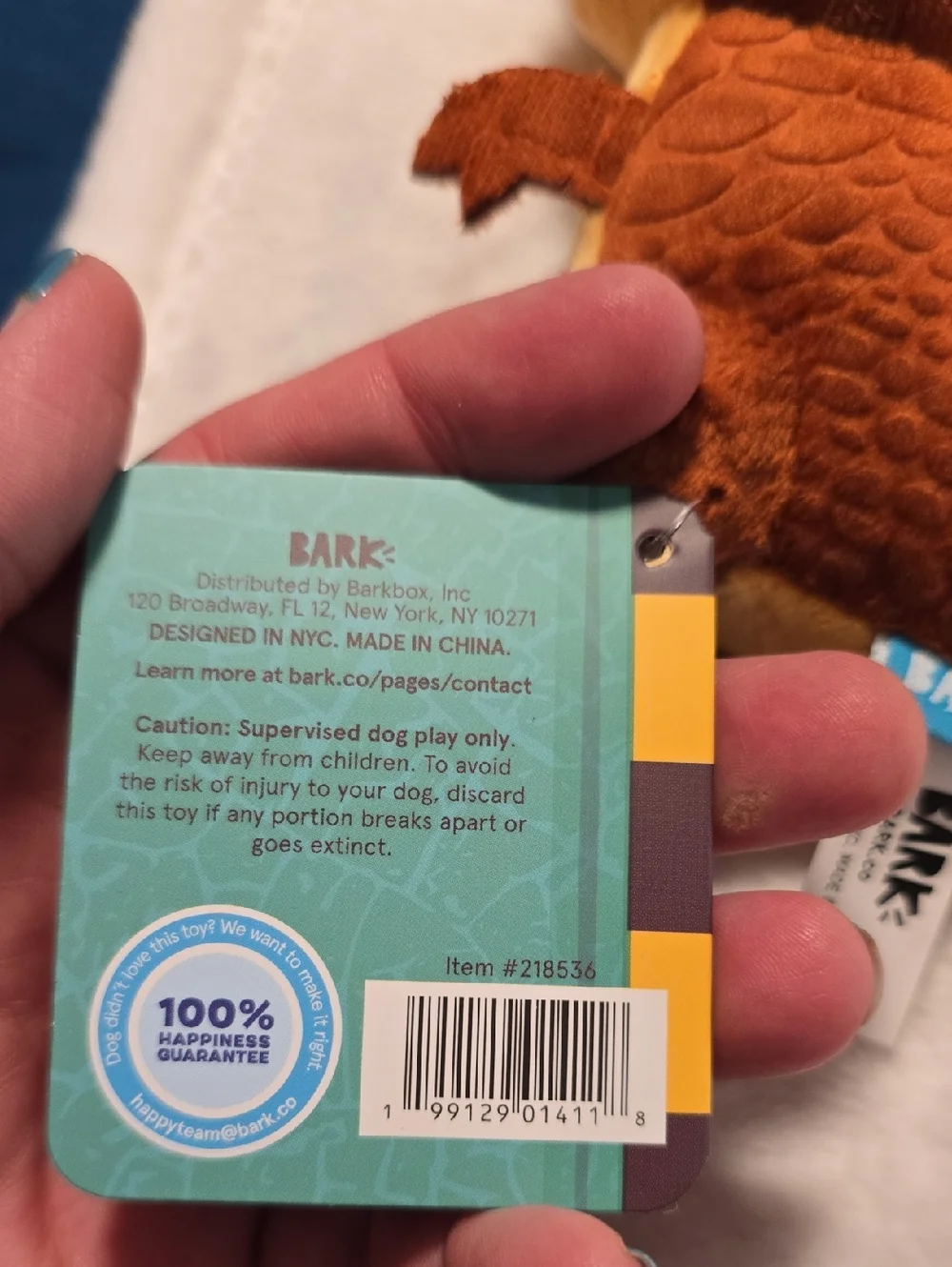 Bark soft dinosaur